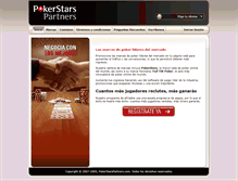 Tablet Screenshot of pokerstarspartners.es