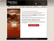 Tablet Screenshot of pokerstarspartners.ro